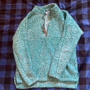 blue,white wool jacket